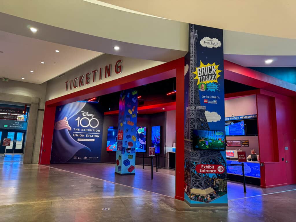 ticket booth at union station for featured exhibits