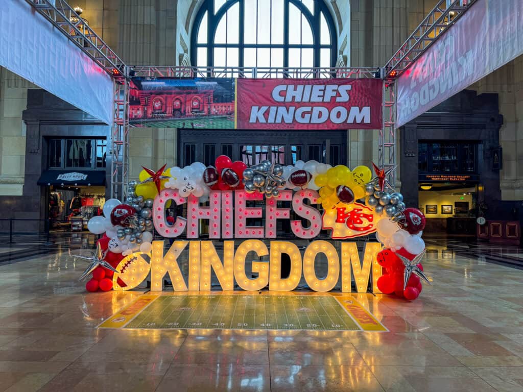 kansas city chiefs sign in union station kcmo