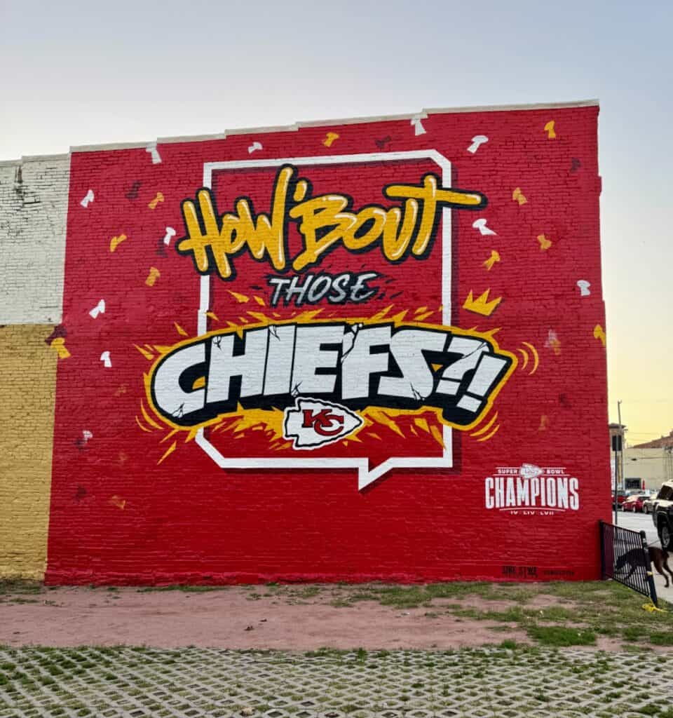 Kansas City Chiefs street mural